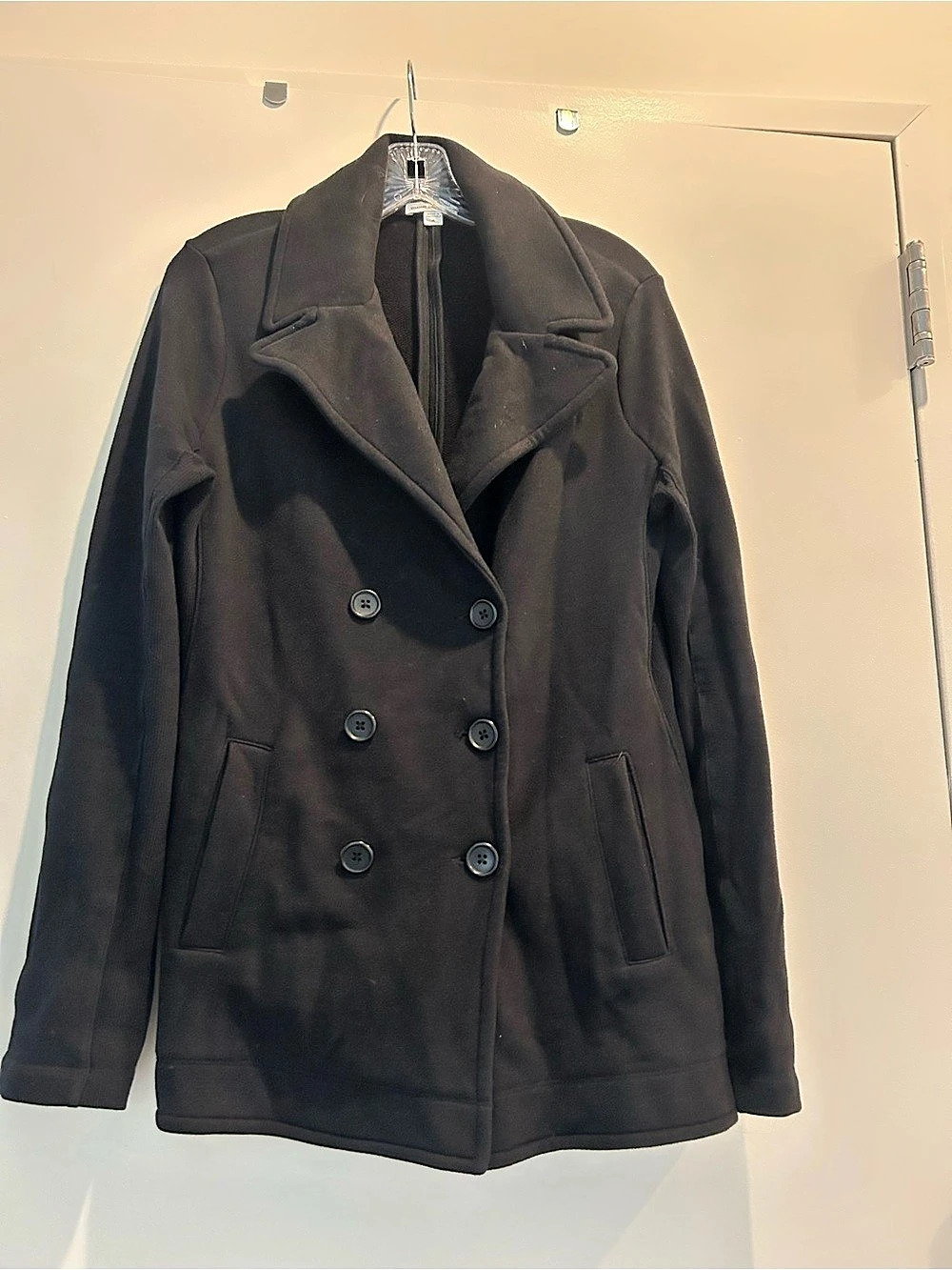 James Perse Cotton Fleece Double Breasted Jacket